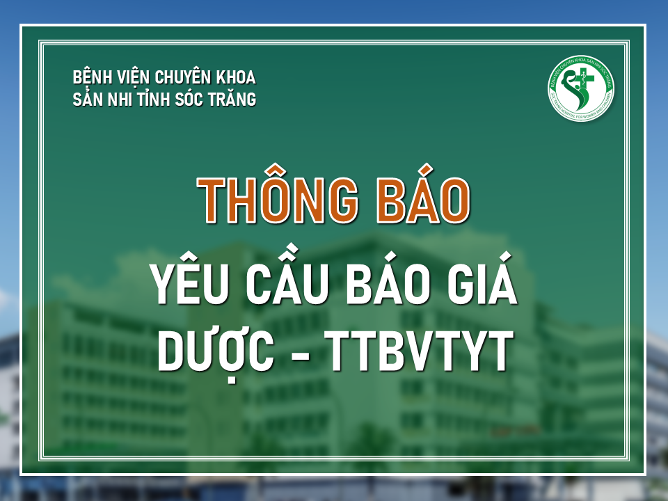 YÊU CẦU BÁO GIÁ: Cung cấp dịch vụ sửa chữa thiết bị y tế