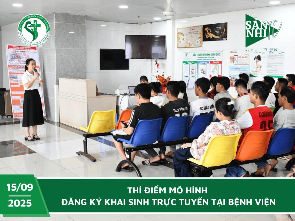 SẢN NHI TV: THÍ ĐIỂM MÔ HÌNH ĐĂNG KÝ KHAI SINH TRỰC TUYẾN TẠI BỆNH VIỆN