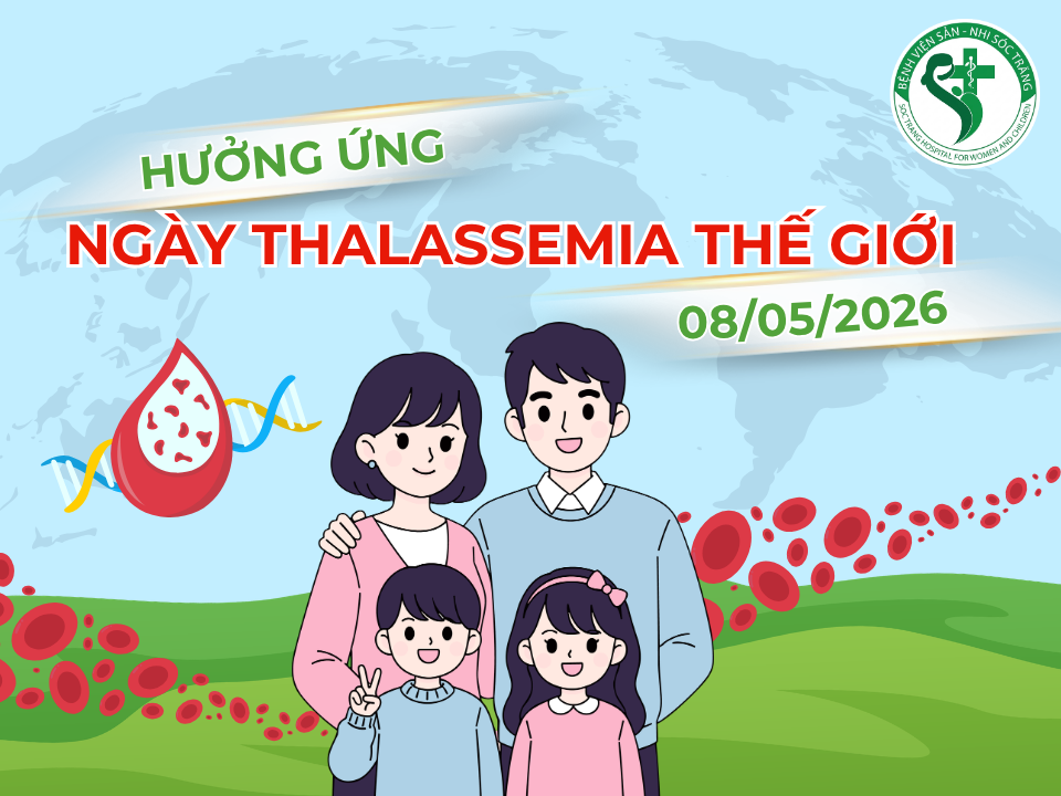 HƯỞNG ỨNG NGÀY THALASSEMIA THẾ GIỚI 08/05/2026