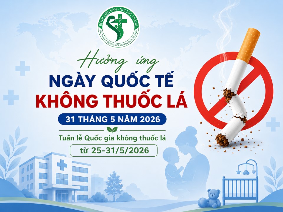 SẢN NHI SÓC TRĂNG HƯỞNG ỨNG NGÀY THẾ GIỚI KHÔNG THUỐC LÁ 31/05/2026