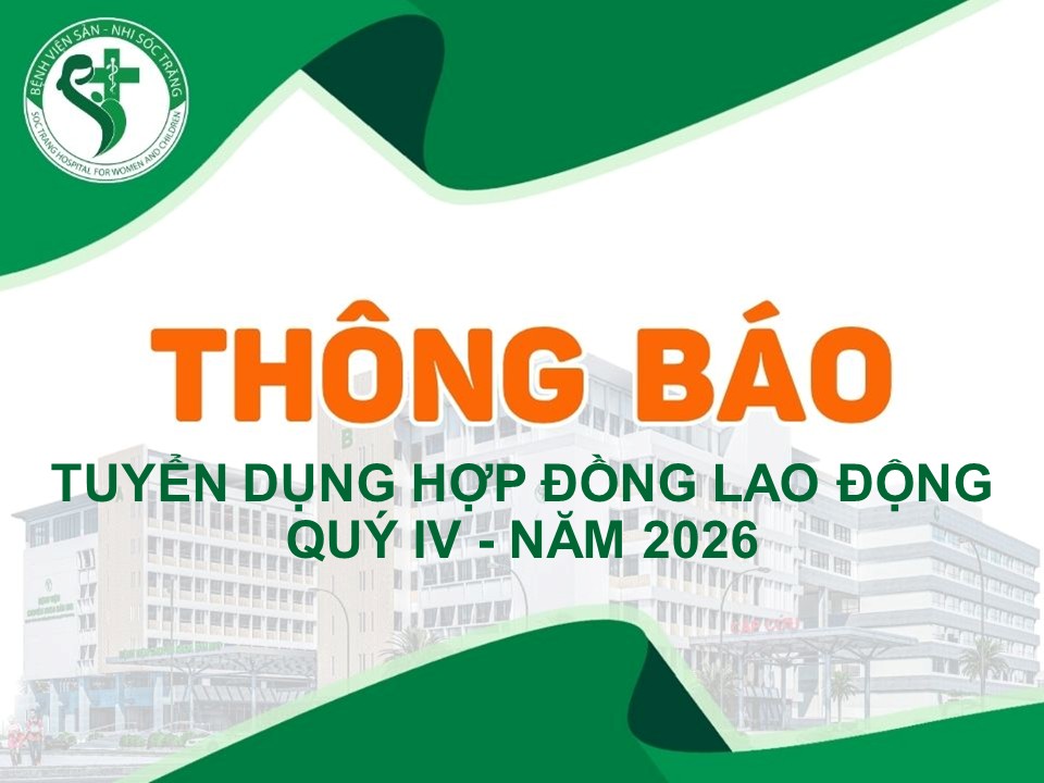 TUYỂN DỤNG HỢP ĐỒNG LAO ĐỘNG QUÝ IV - 2026